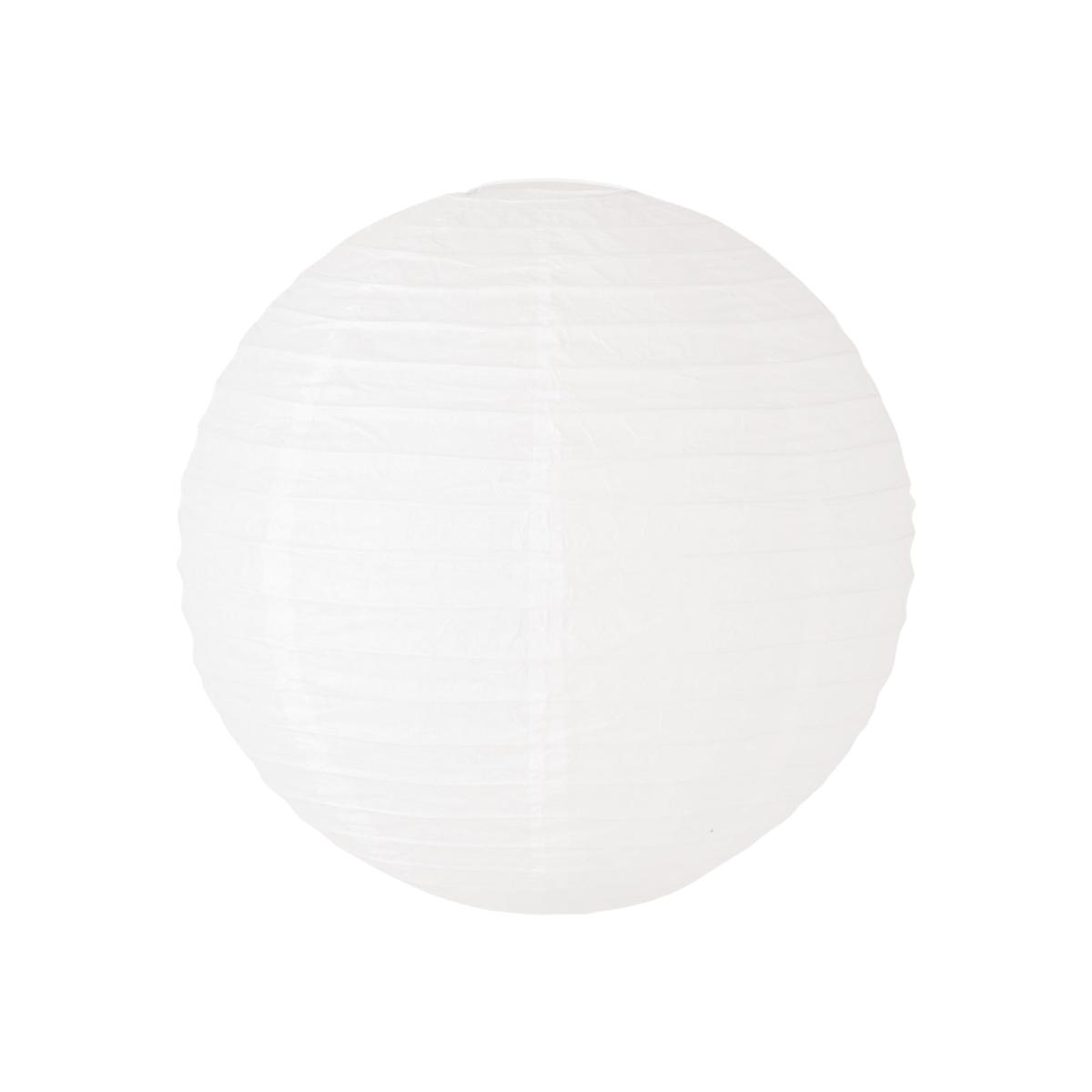 Isla 40cm Paper Ball Ceiling Light Shade with LED Bulb - White