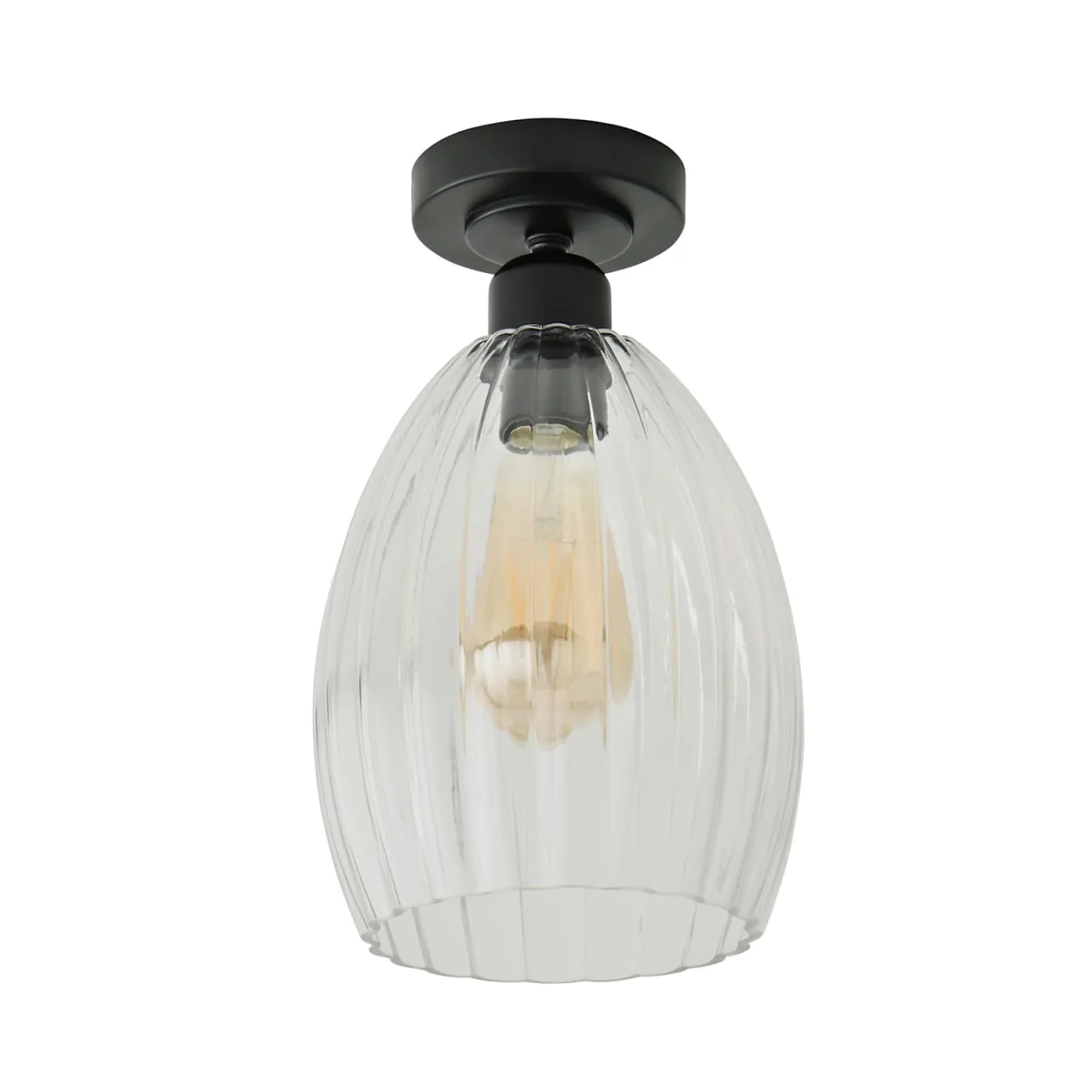 Helix Smoked Glass Integrated LED Ceiling Light - Smoked Glass – image 3