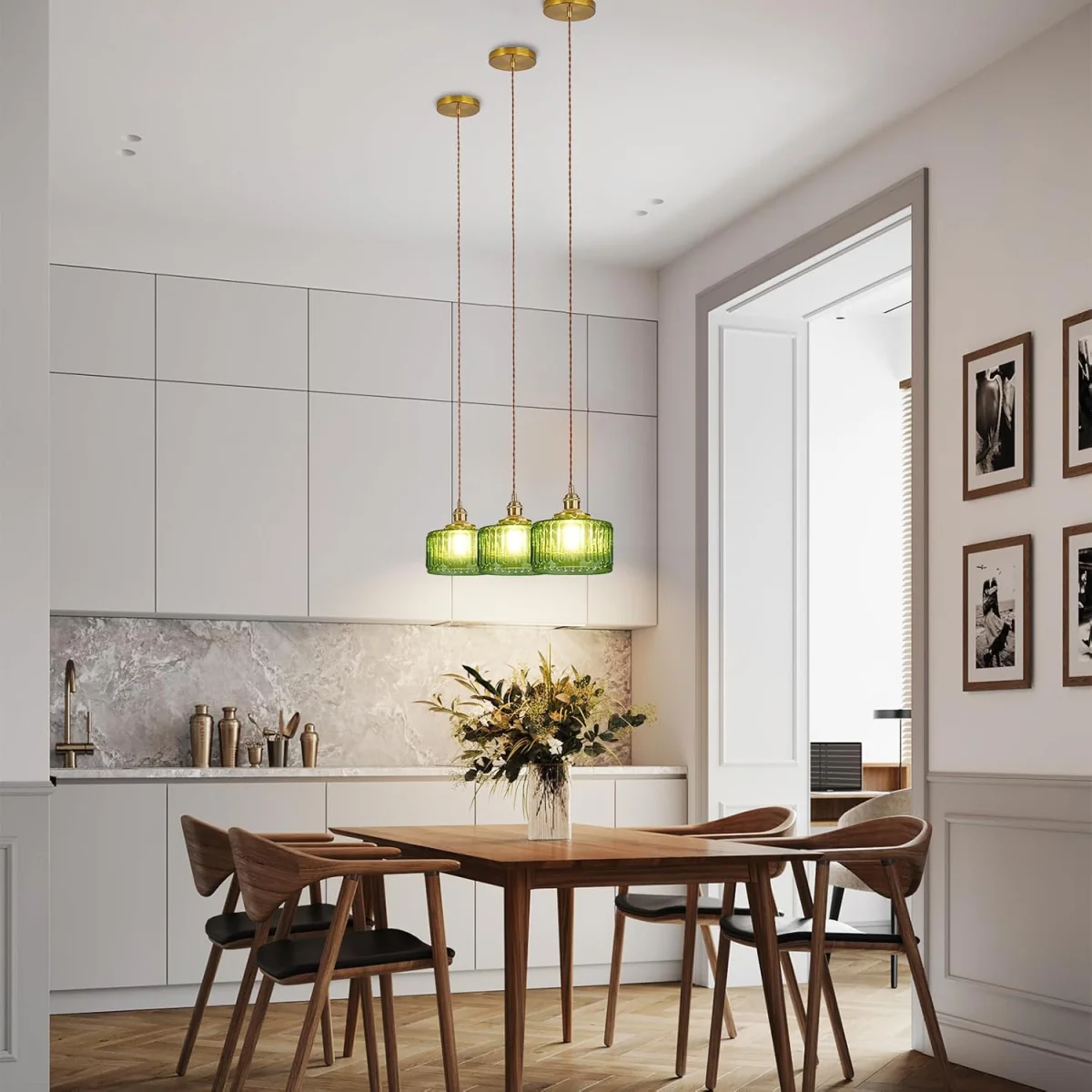 Retro Glass Pendant Light – image 3