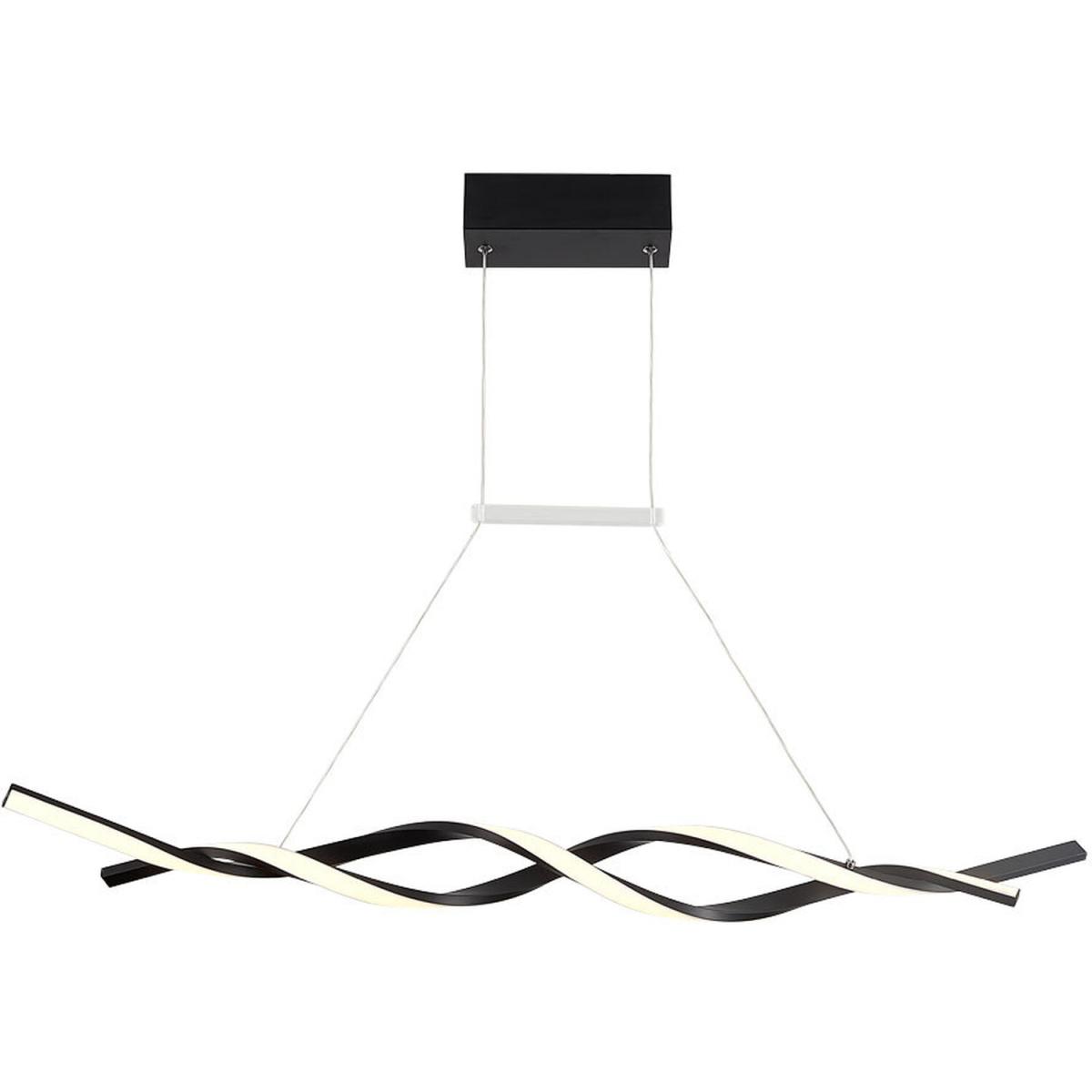 Spiral LED Pendant Light - Black / Cool White – image 10