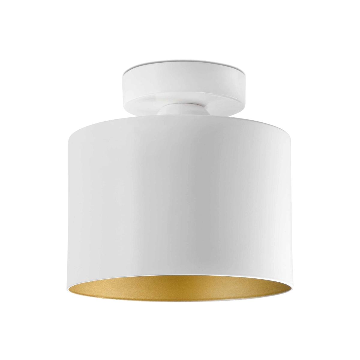 Janet 1 Light Semi Flush Ceiling Light - White