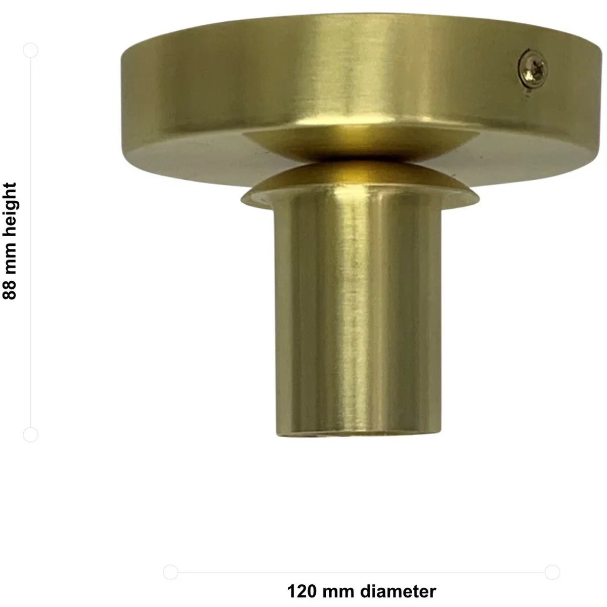 Cynthia Satin Brass Ceiling Flush Mount Ceiling Light For Shades - Satin Brass – image 2