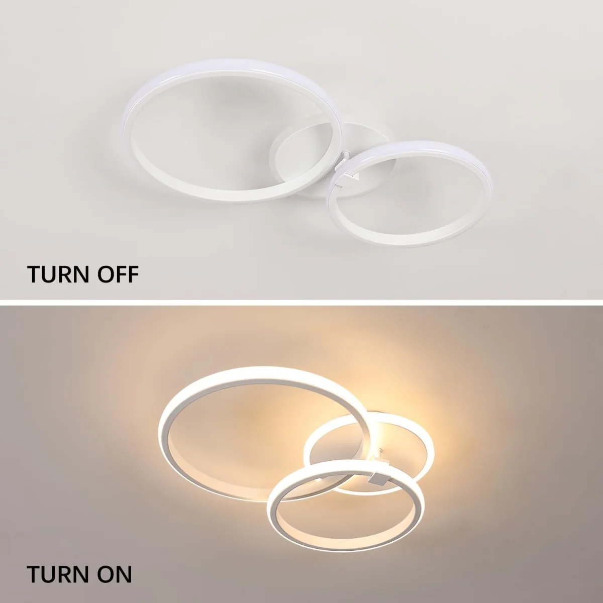 Ceiling Light White Circles - White – image 4