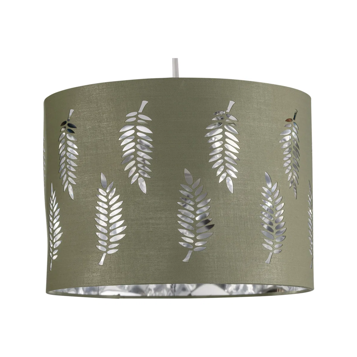 Fern Sage Green Cut Out 25cm Pendant Lightshade - Sage Green – image 1