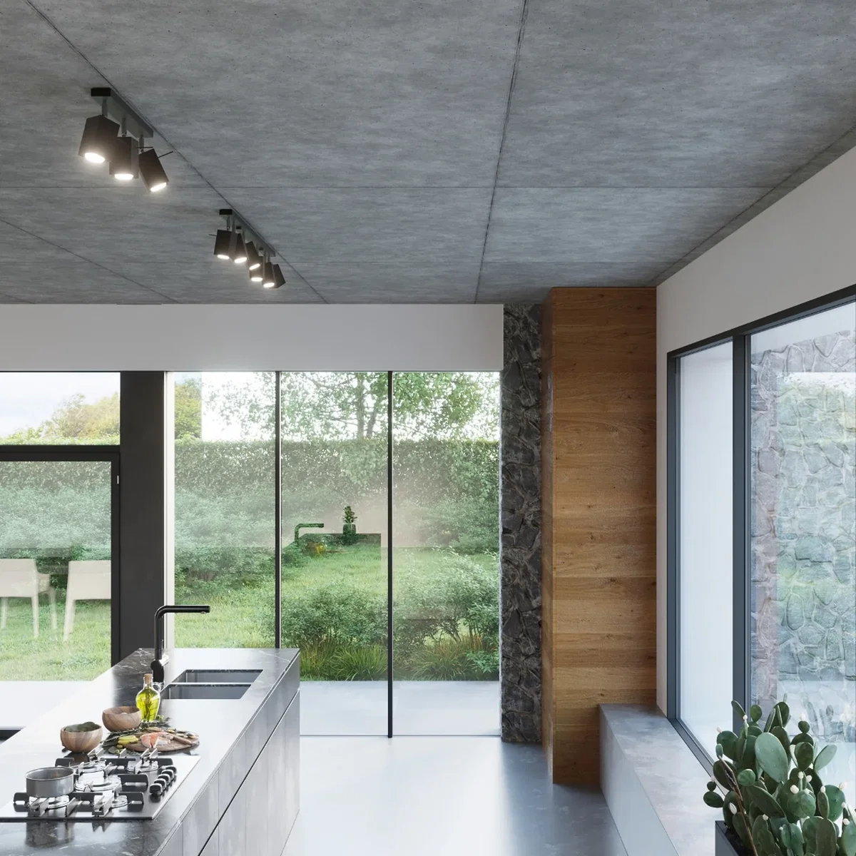 Ceiling lamp MERIDA 2 grey - white – image 12