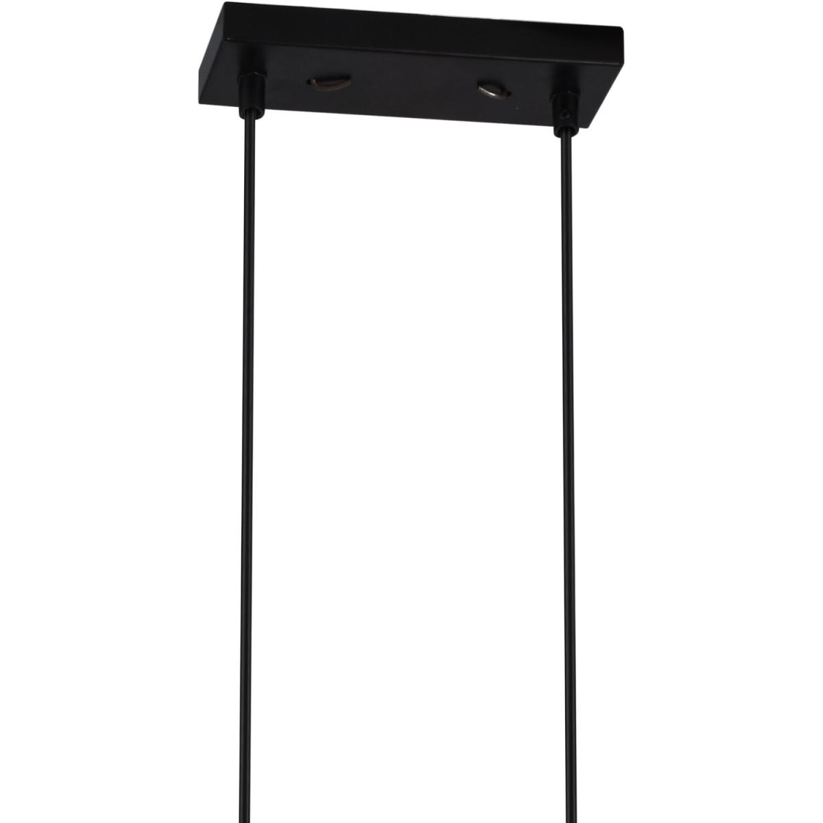 CGC MOLLY Black Industrial Style Suspended Rectangular Ceiling Light - black – image 3