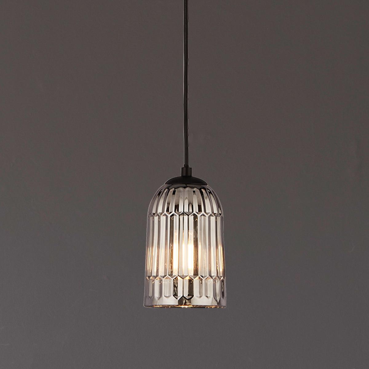 Single Pendant with Smokey Shade  - Black – image 2