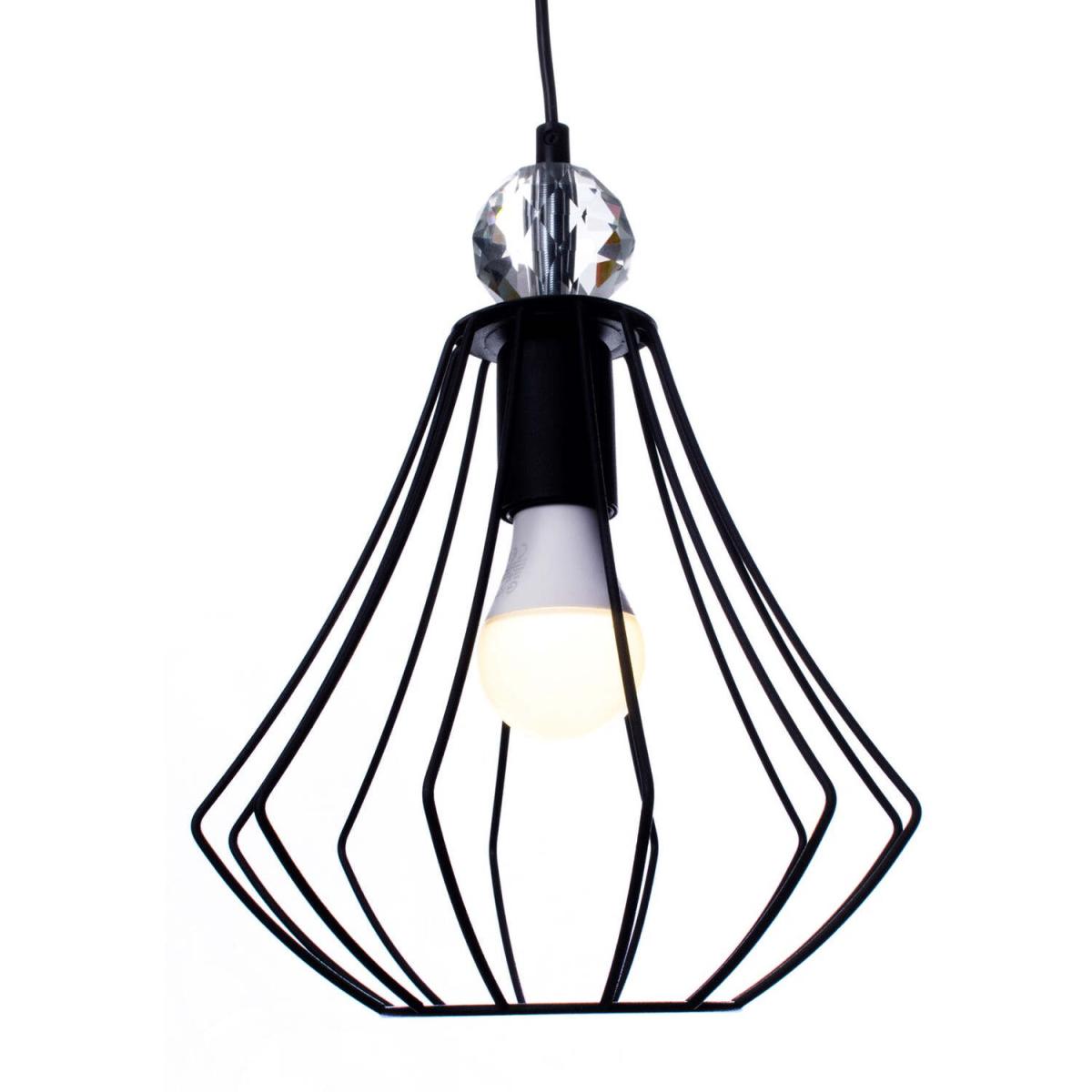 Milagro Pendant Lamp Jewel Black 1XE27 - Black – image 4