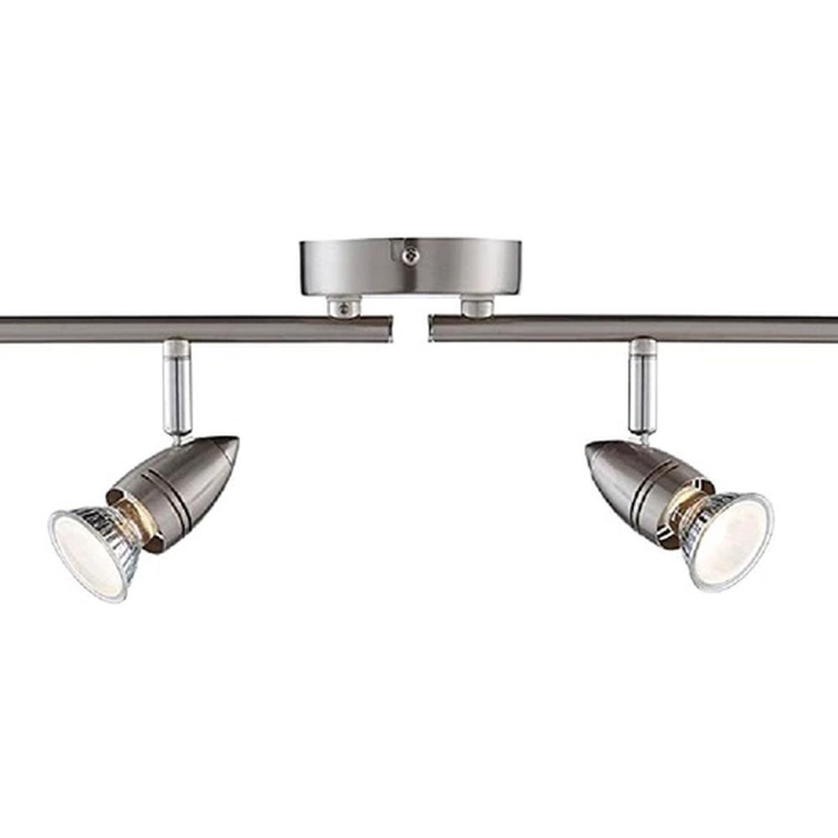 CGC KIT 4 Head GU10 Satin Stainless Steel Ceiling Split Bar Light Spotlight - steel – image 2