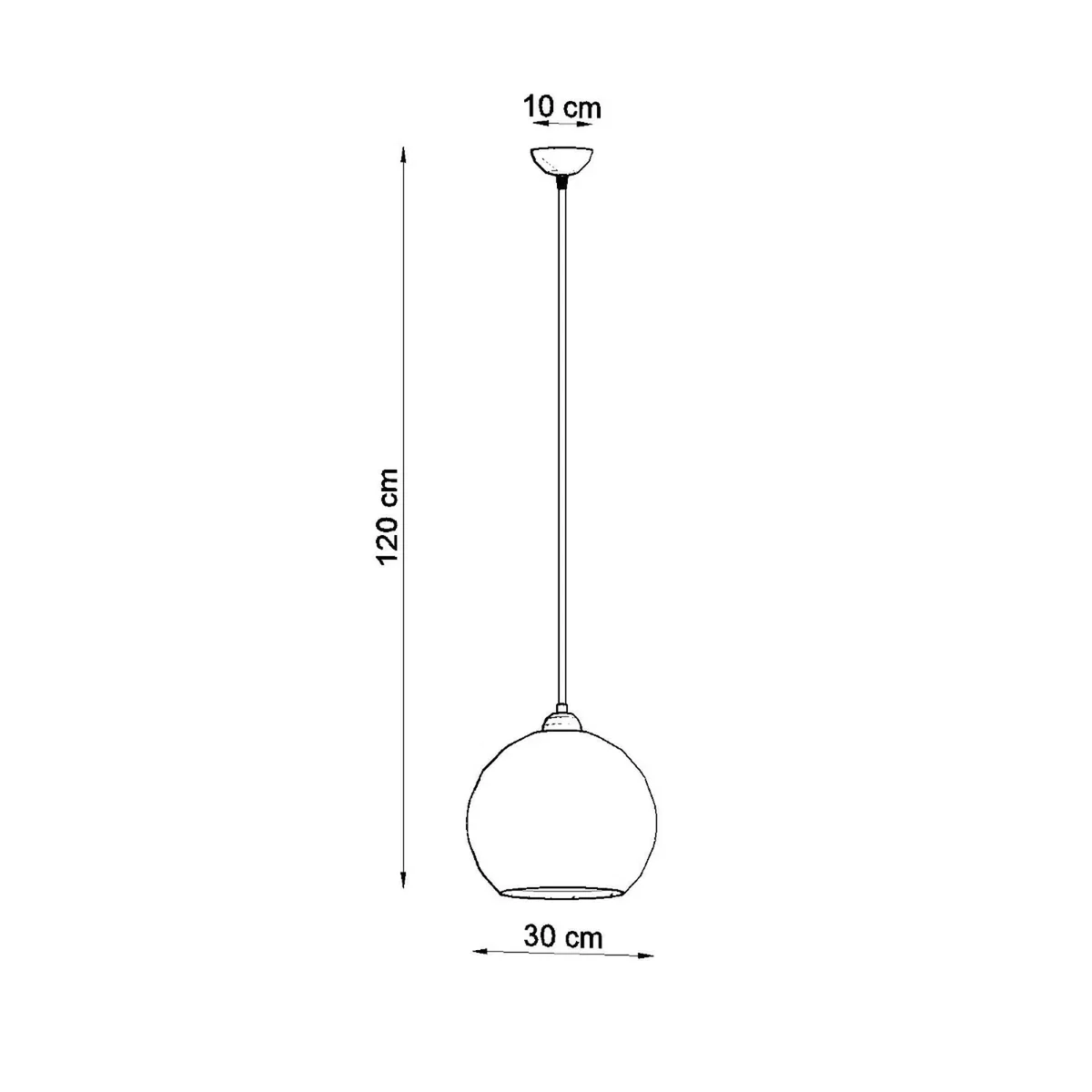 Pendant lamp BALL white - red – image 6
