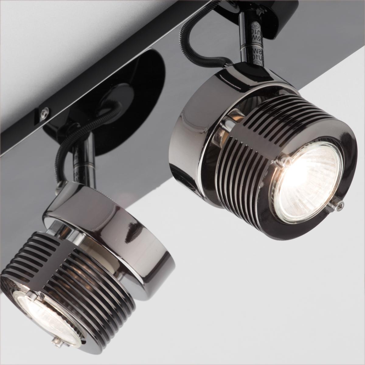 Telford Adjustable 4 Light Spotlight Bar - Black Chrome – image 2