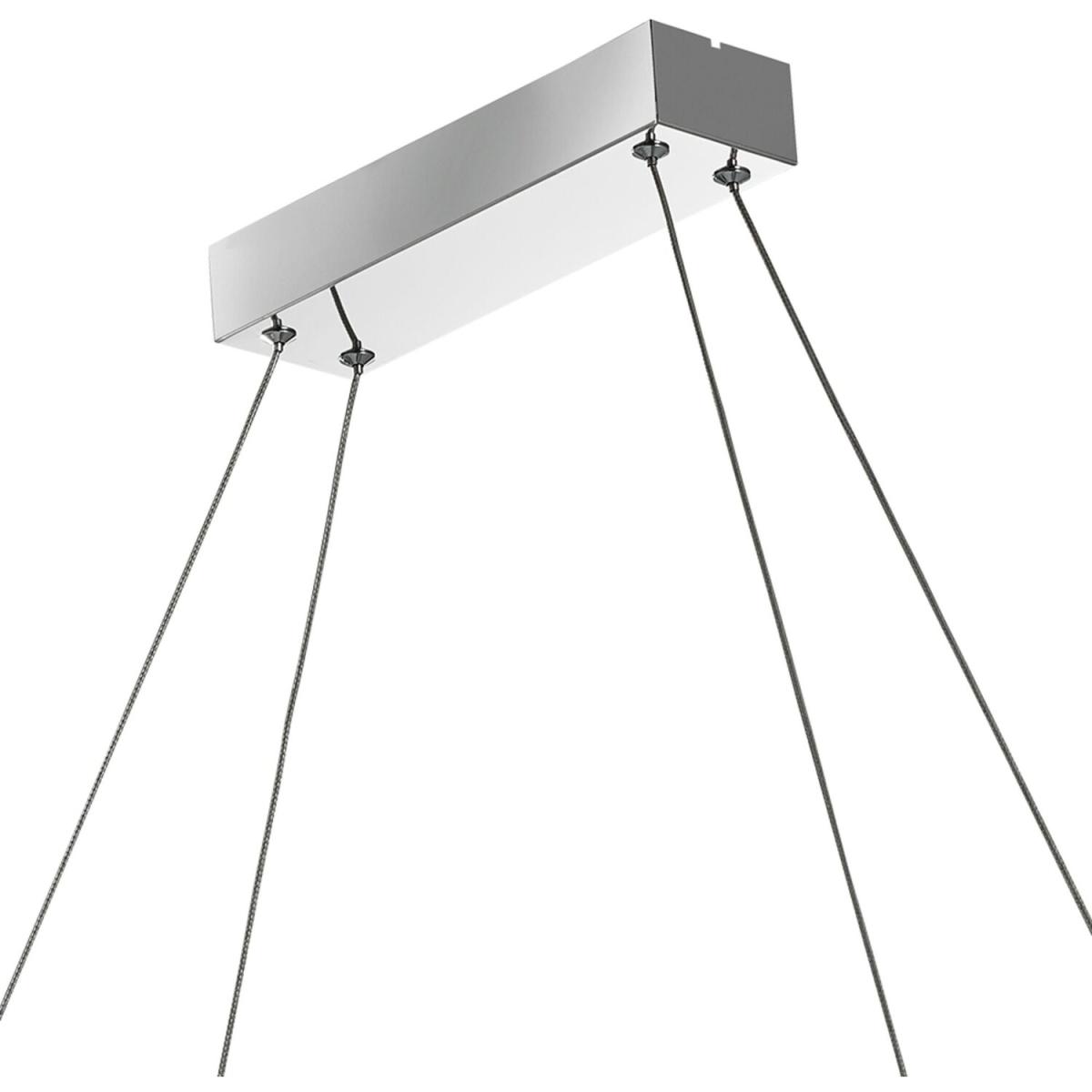 Mujas Chrome Rectangular Pendant - Chrome – image 3