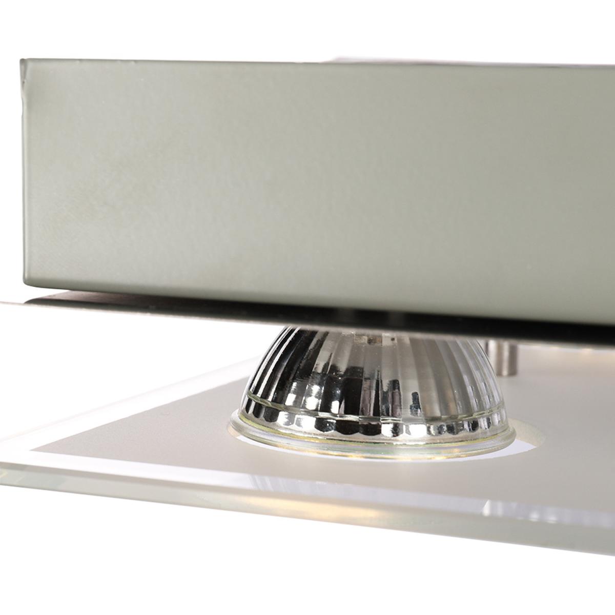 Square LED Semi Flush Ceiling Light - Chrome – image 7