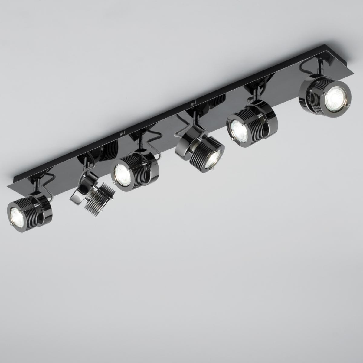 Telford 6 Light Spotlight Bar - Black Chrome – image 2