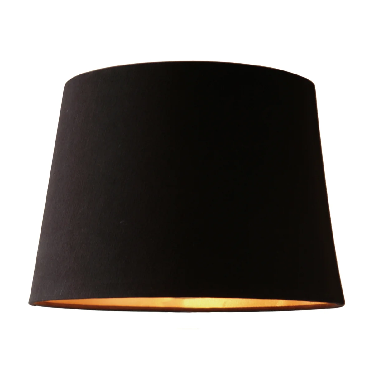 Pineapple Black Satin Tapered Drum Shade 30cm