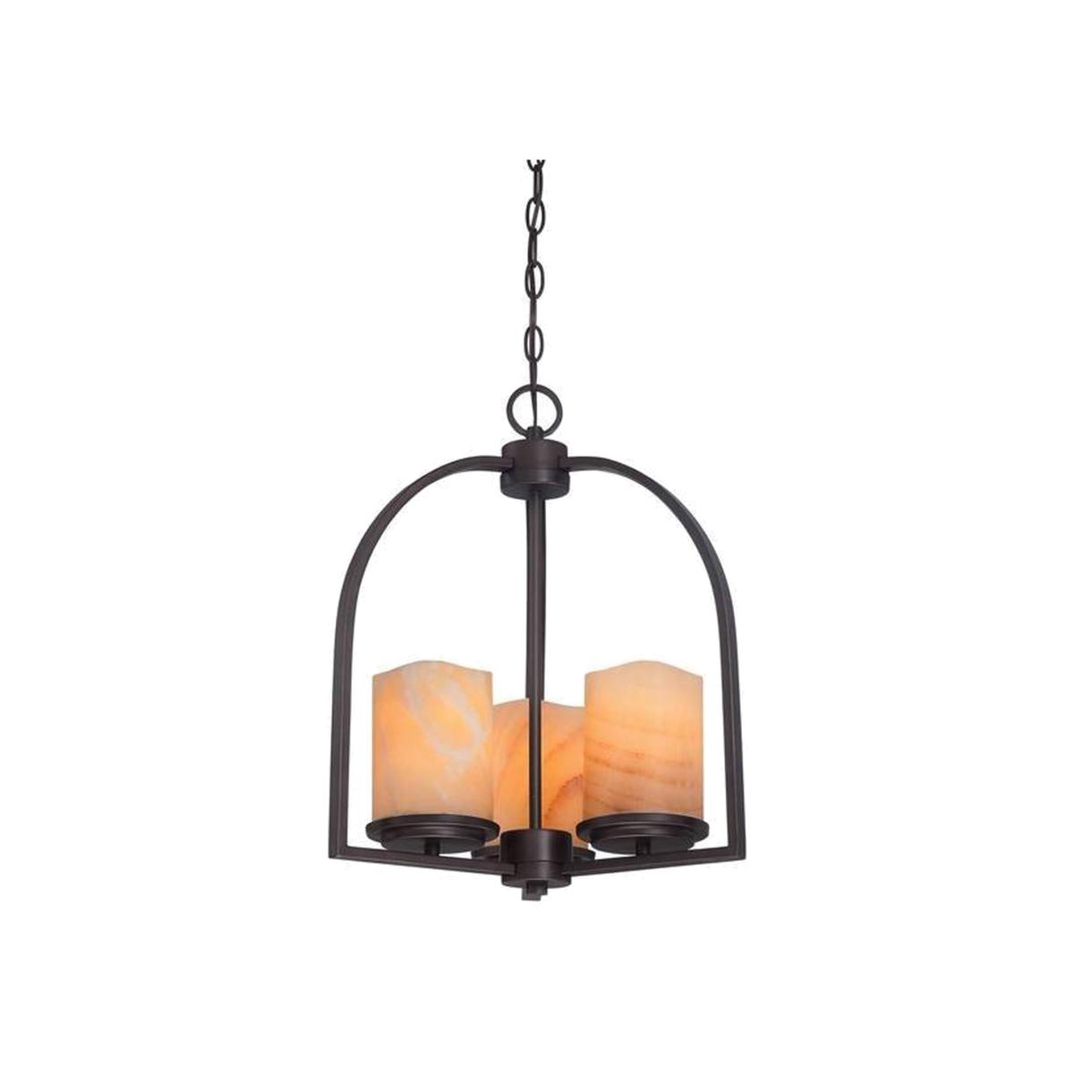 Aldora 3 Light Ceiling Pendant Palladian Bronze, E27 - Palladian Bronze