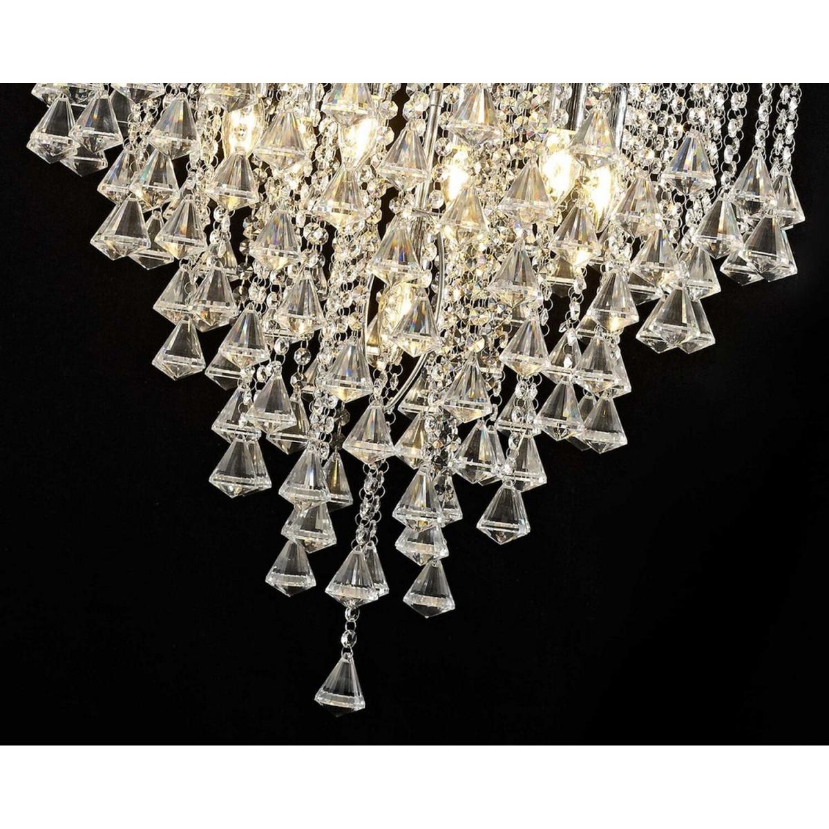 Inina Ceiling Pendant 7 Light Polished Chrome, Crystal - Polished Chrome – image 4