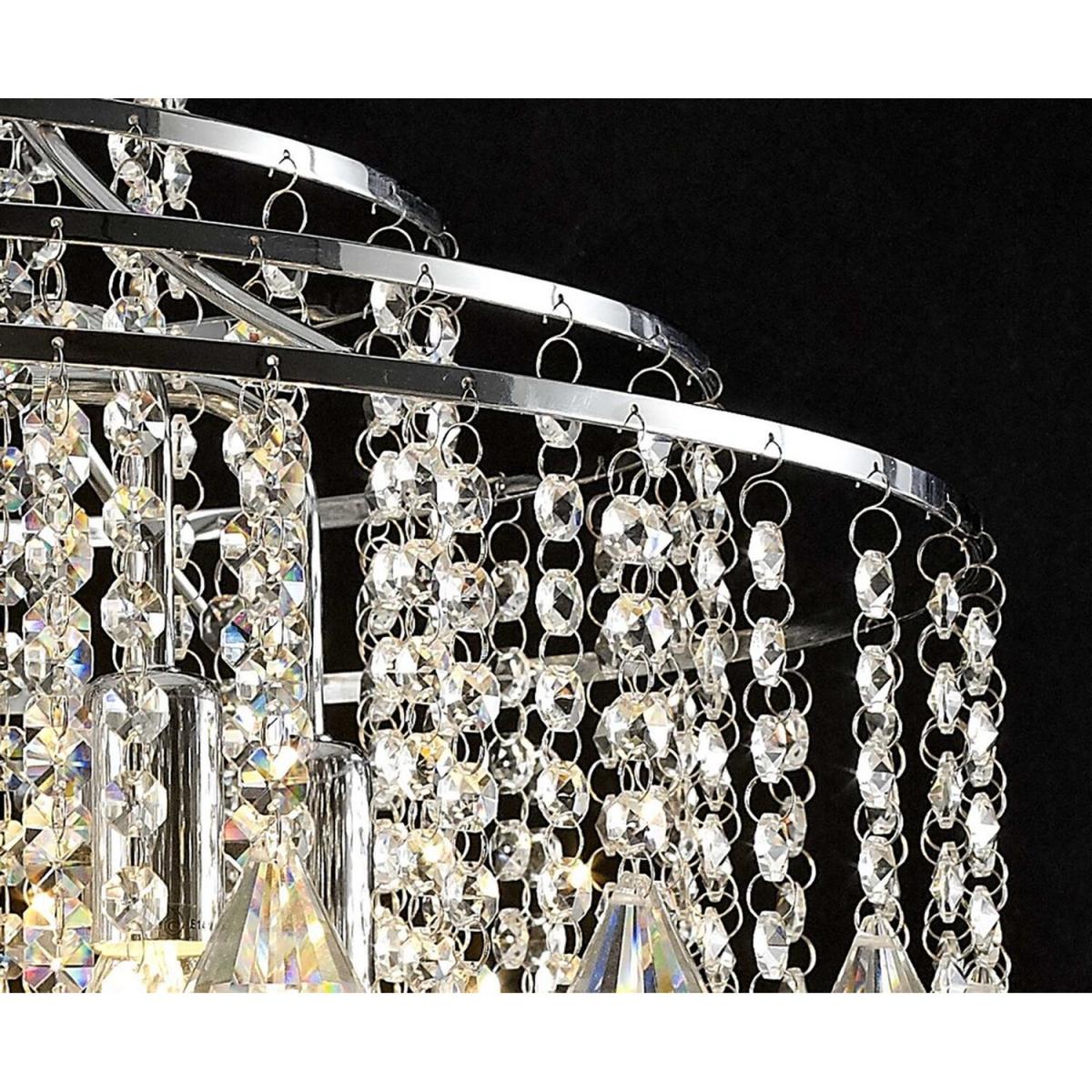 Inina Ceiling Pendant 7 Light Polished Chrome, Crystal - Polished Chrome – image 5