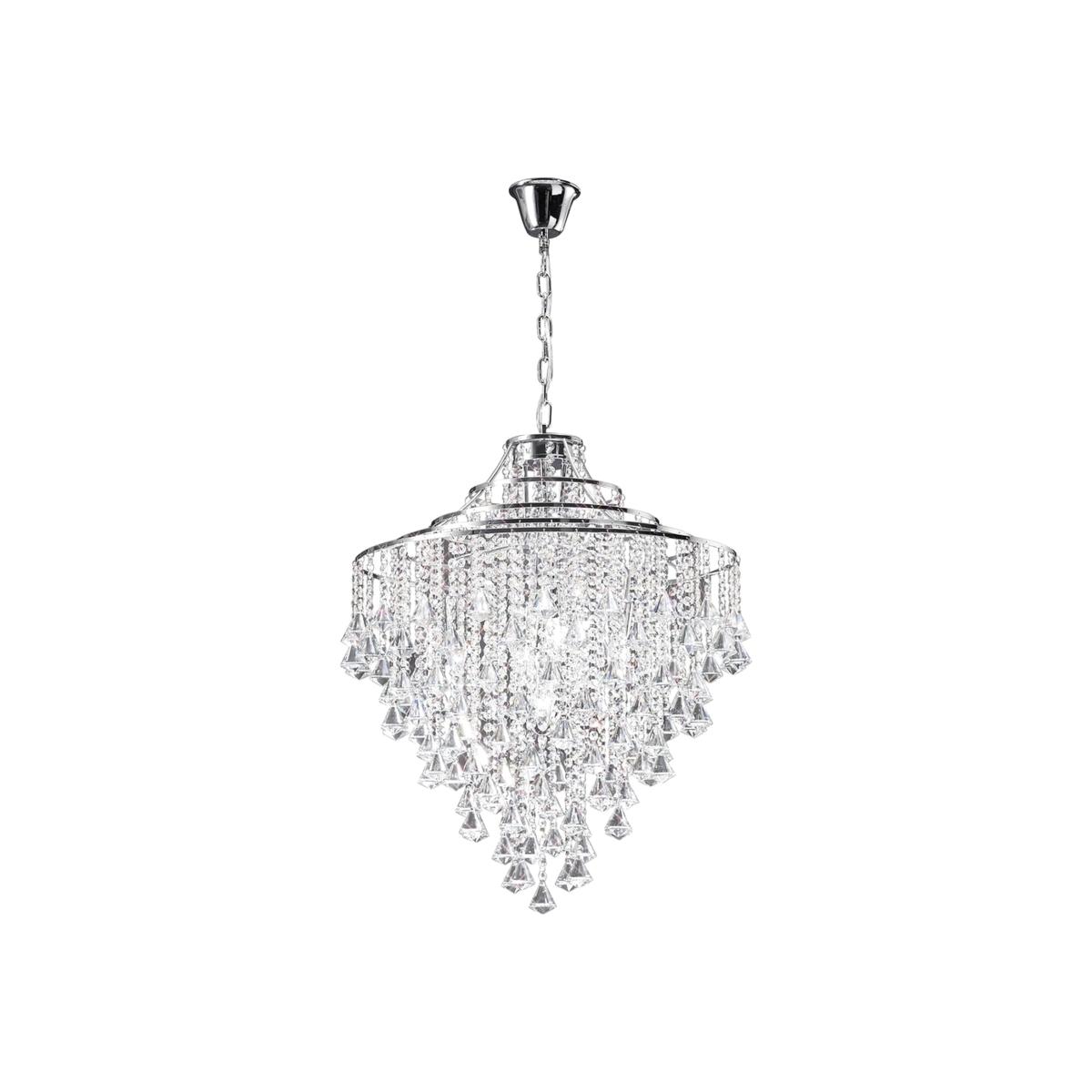 Inina Ceiling Pendant 7 Light Polished Chrome, Crystal - Polished Chrome – image 1