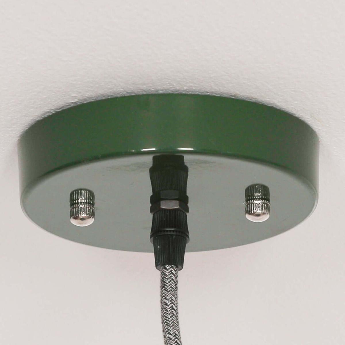 British Green Pendant Ceiling Light Factory Style - British Green – image 2