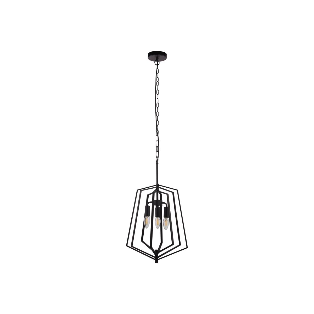 IJmuiden Matt Black 3Lt Pendant - Black