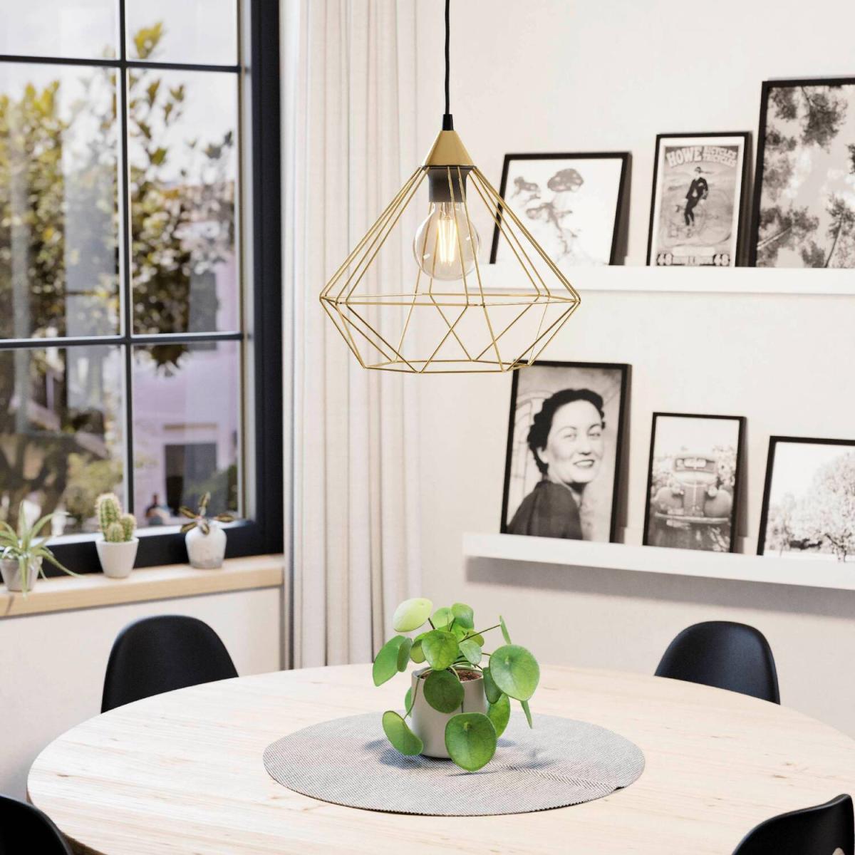 EGLO Tarbes 325 Brushed Brass Pendant - Yellow – image 2