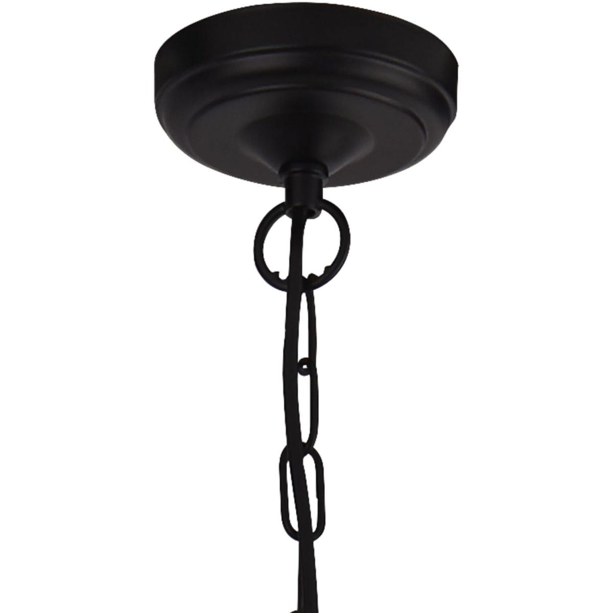 Santos Matt Black 8Lt Pendant - Black – image 2