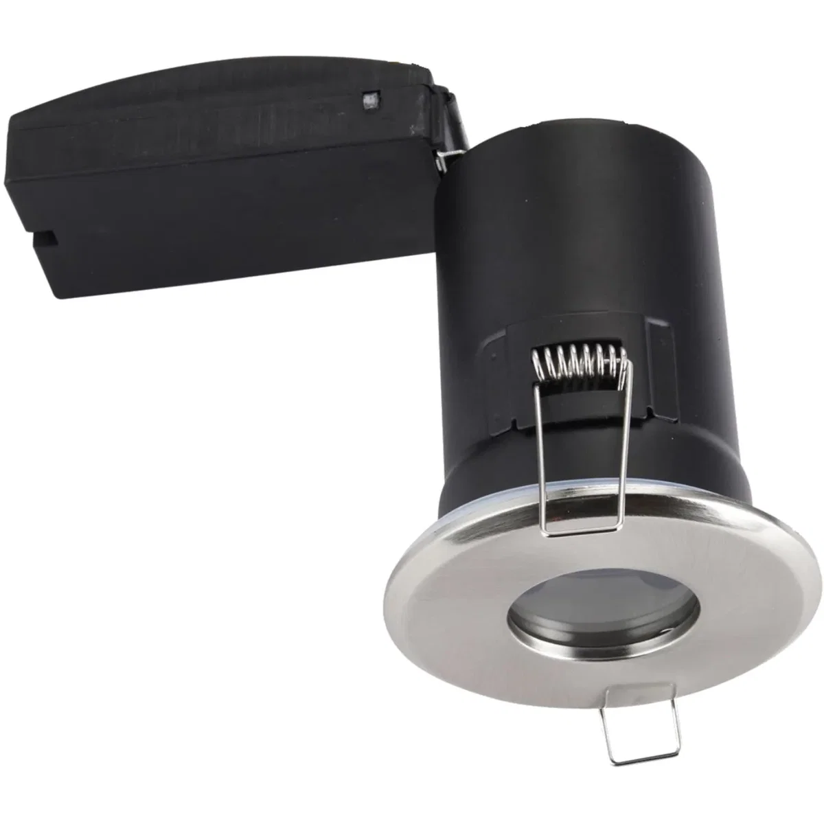First Choice Lighting Set Of 20 Fire Downlight Bathroom Recessed Rated Downlights - Satin Chrome Plate And Clear Glass – image 3