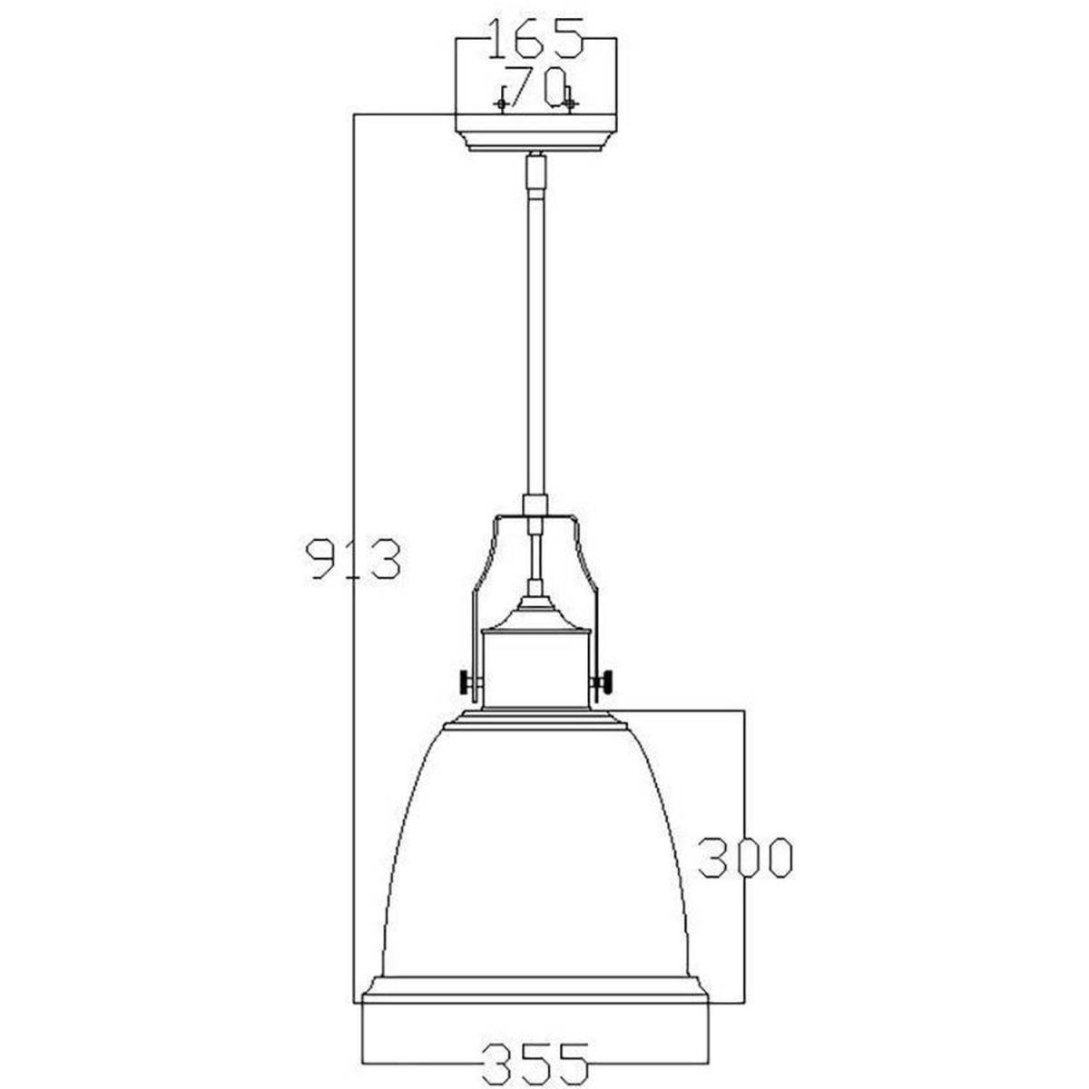 Hobson 1 Light Large Dome Ceiling Pendant Brass, E27 - Brass – image 2