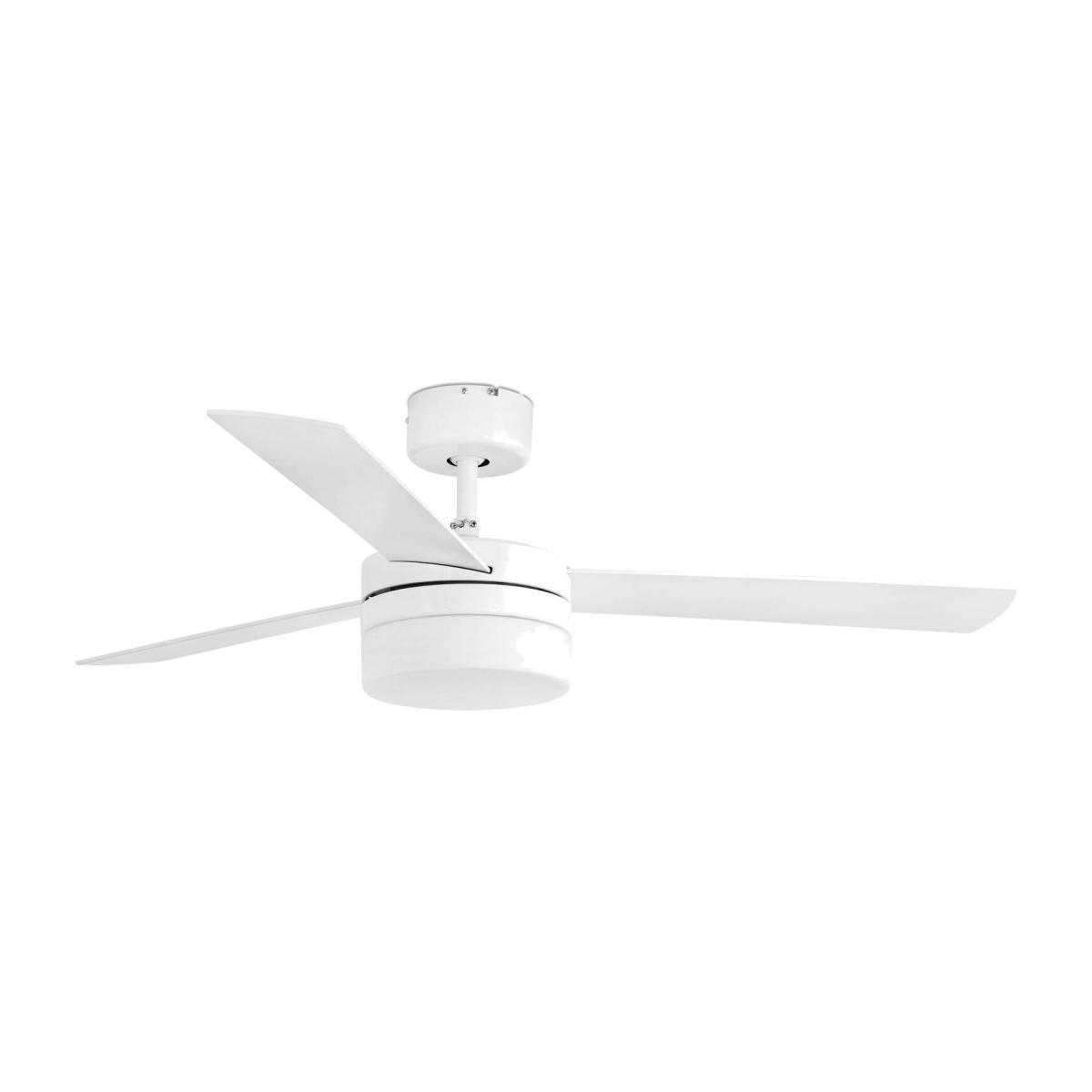 Panay 2 Light Medium Ceiling Fan White, Maple with Light, E14 - White – image 1