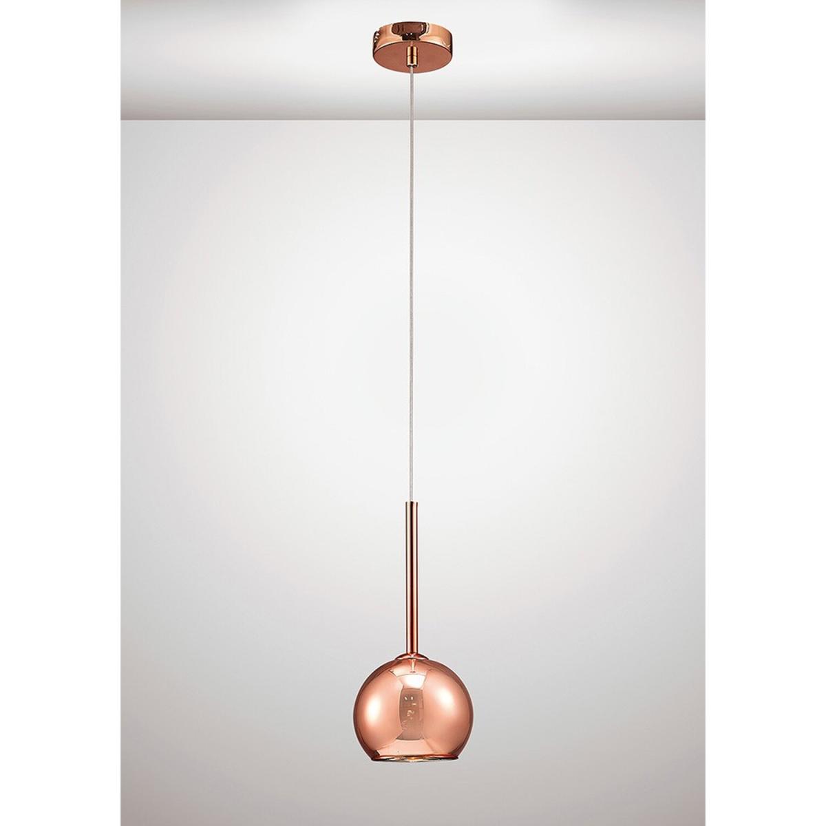 Regina Dome Ceiling Pendant G9 Bronze, Bronze Glass - Copper – image 2