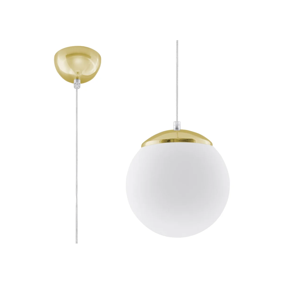 Pendant lamp UGO 20 - white/gold – image 1