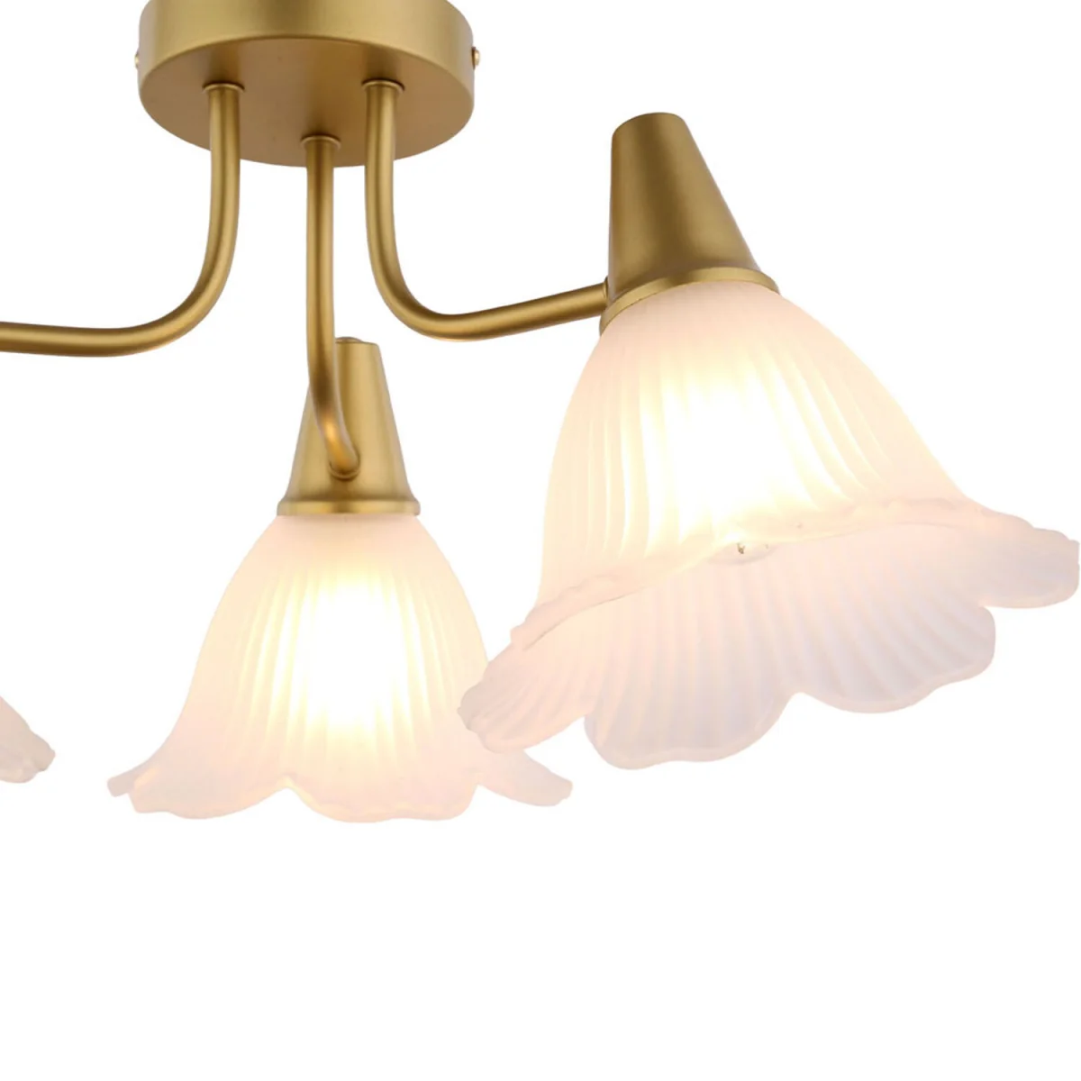 Chloe 3 Way Ceiling Light Fitting - Gold – image 4
