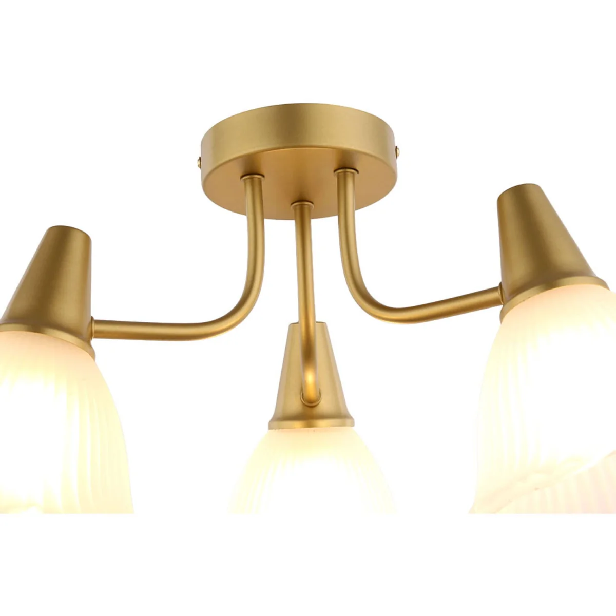 Chloe 3 Way Ceiling Light Fitting - Gold – image 5