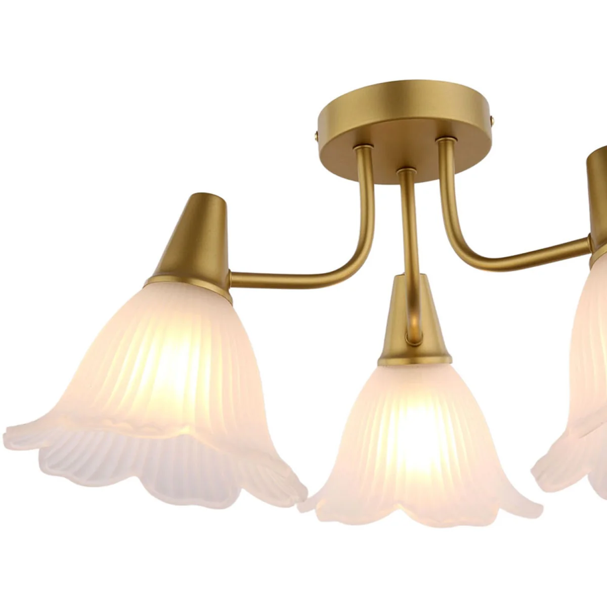 Chloe 3 Way Ceiling Light Fitting - Gold – image 6