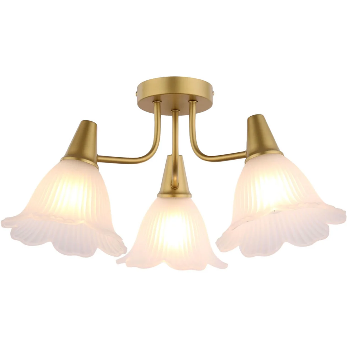 Chloe 3 Way Ceiling Light Fitting - Gold – image 7