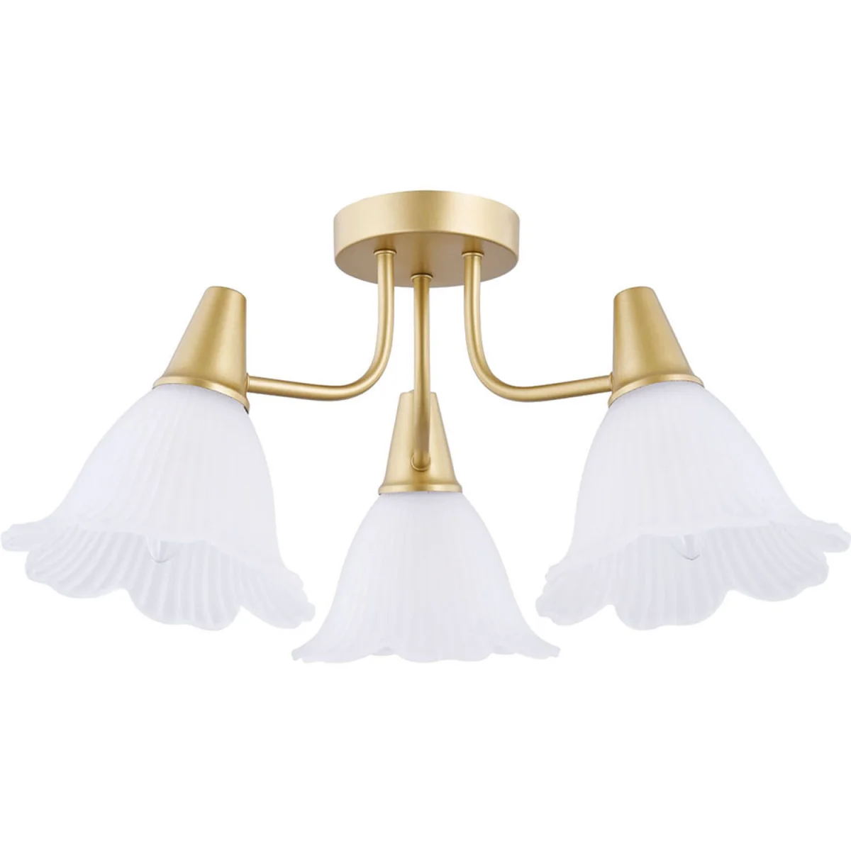 Chloe 3 Way Ceiling Light Fitting - Gold – image 8