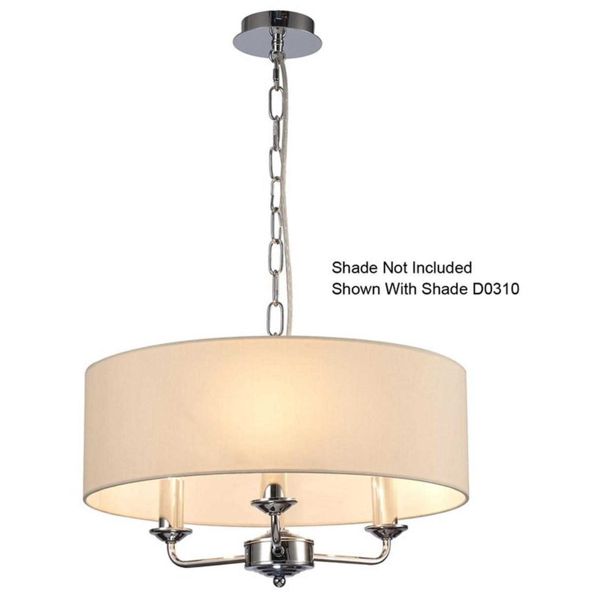 Banyan Multi Arm Ceiling Pendant Without Shade, 2m Chain, E14 Chrome - Polished Chrome / 35cm – image 4