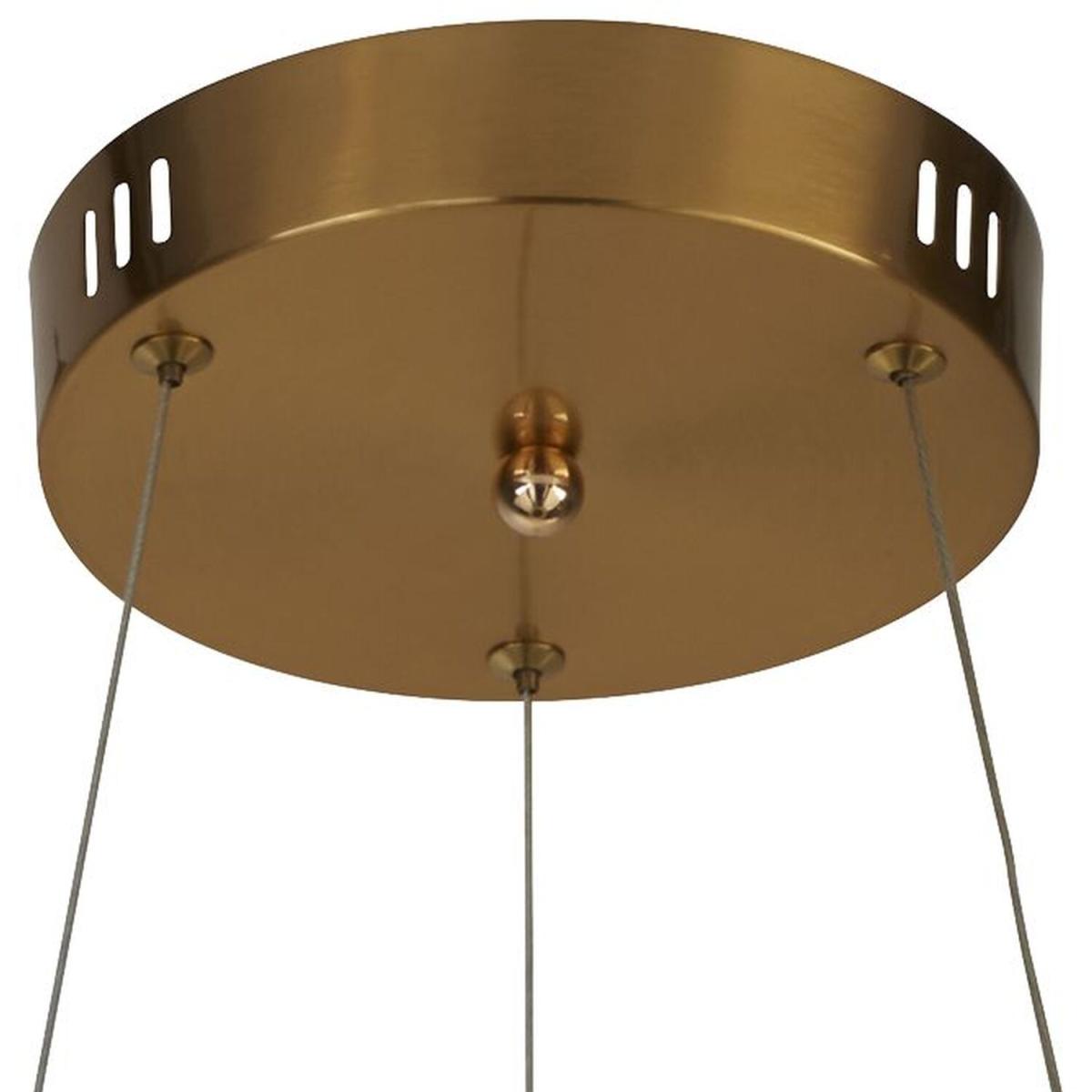 Glass Trim LED Pendant - Gold – image 2