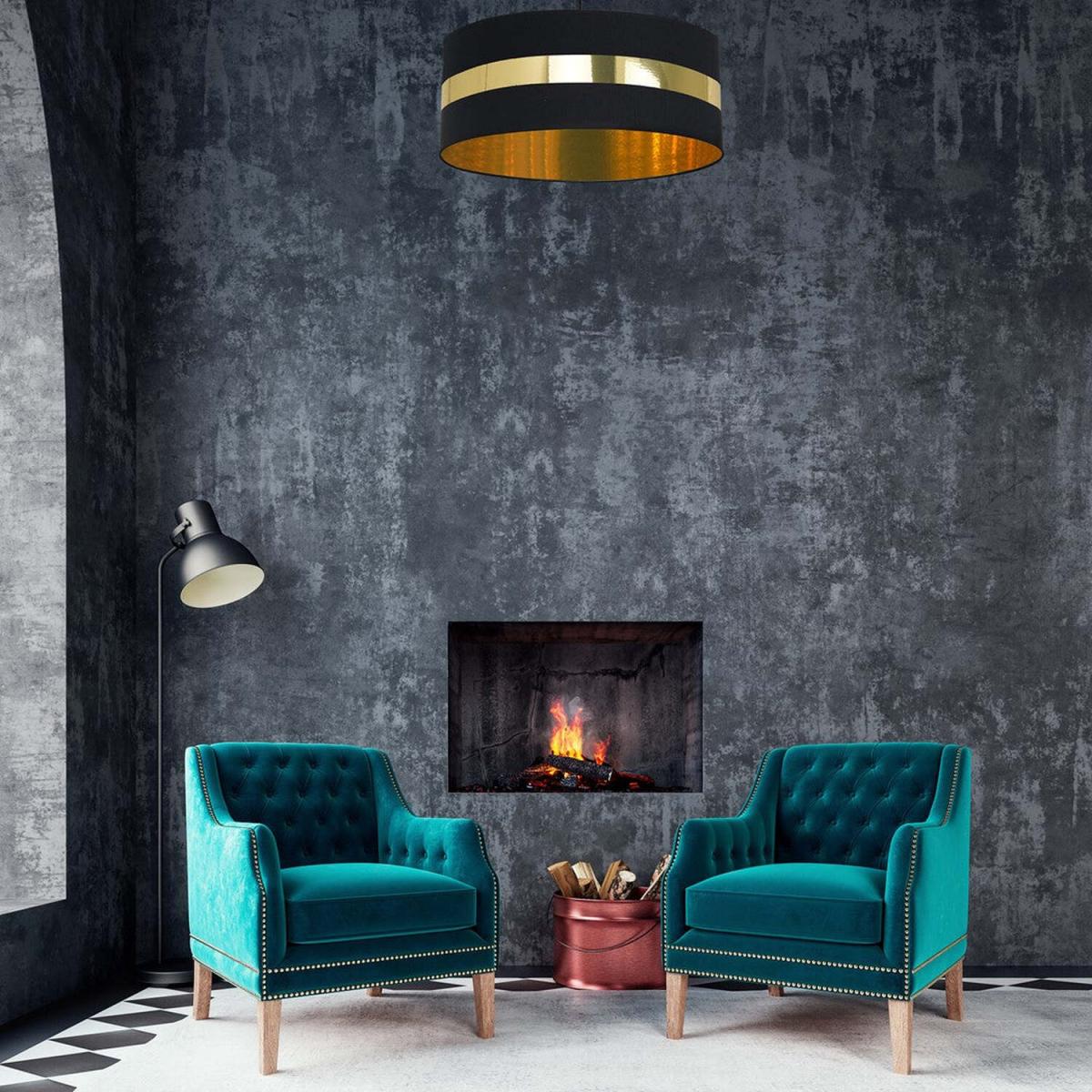 Milagro Ceiling Lamp Palmira Black Gold 1XE27 60W - Black – image 2
