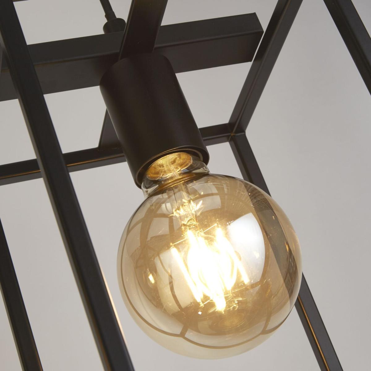 3 Light Cage Diner Bar  - Black – image 2