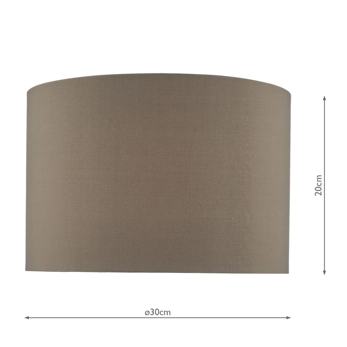 Mubina Grey Faux Silk Drum Shade 30cm – image 2