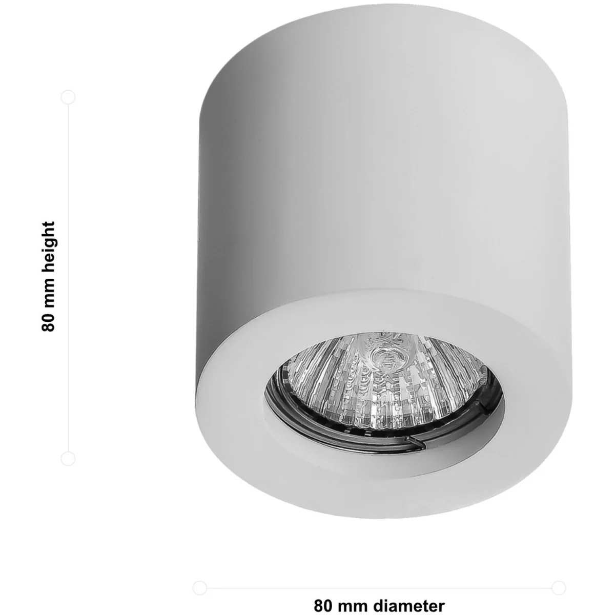 Masti Flush Ceiling Light - White Plaster – image 4