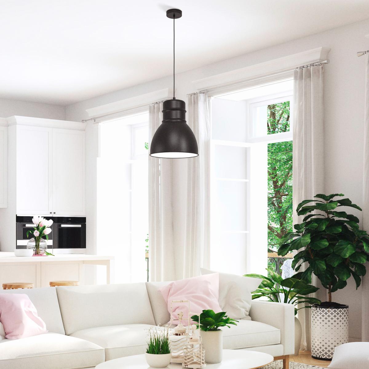 Eglo Ebury Pendant Light - black