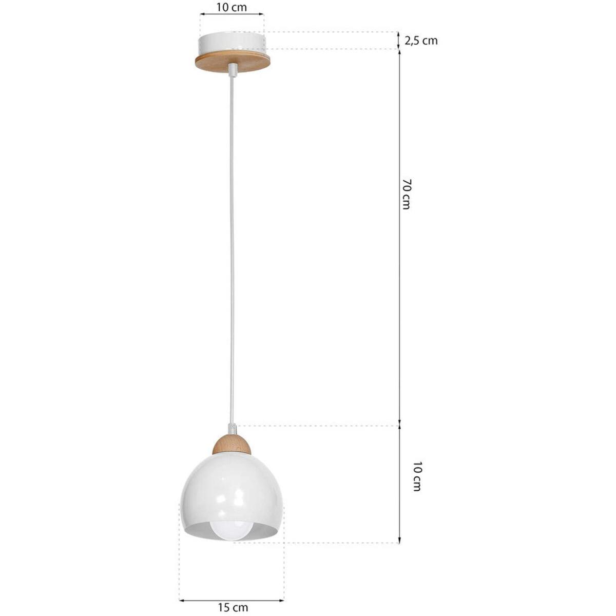 Milagro Pendant Lamp Dama White 1XE27 - White – image 7