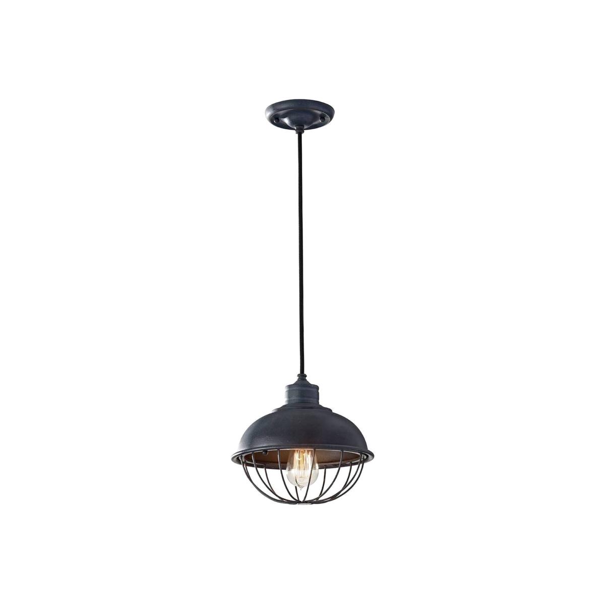 Urban Renewal 1 Light Ceiling Pendant Antique Forged Iron, E27 - Antique Forged Iron