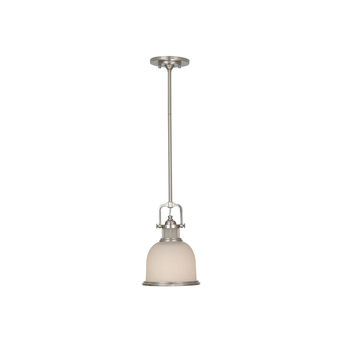 Parker Place 1 Light Dome Ceiling Mini Pendant Brushed Steel, E27 - Brushed Steel
