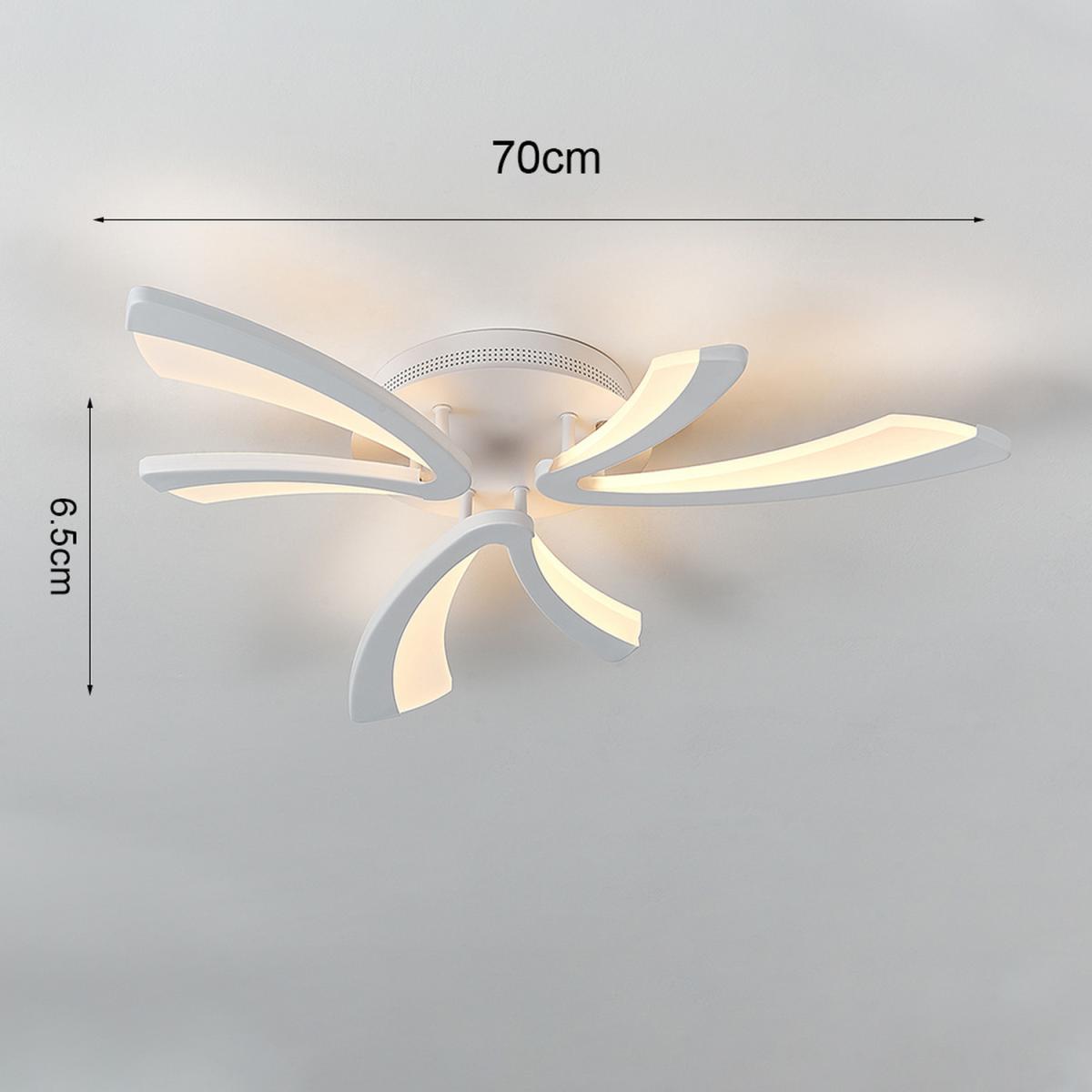 V Shaped LED Semi Flush Ceiling Light - Silver / Dimmable / 90W – image 21