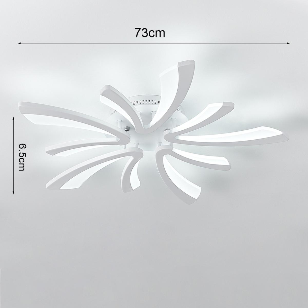 V Shaped LED Semi Flush Ceiling Light - Silver / Dimmable / 90W – image 22