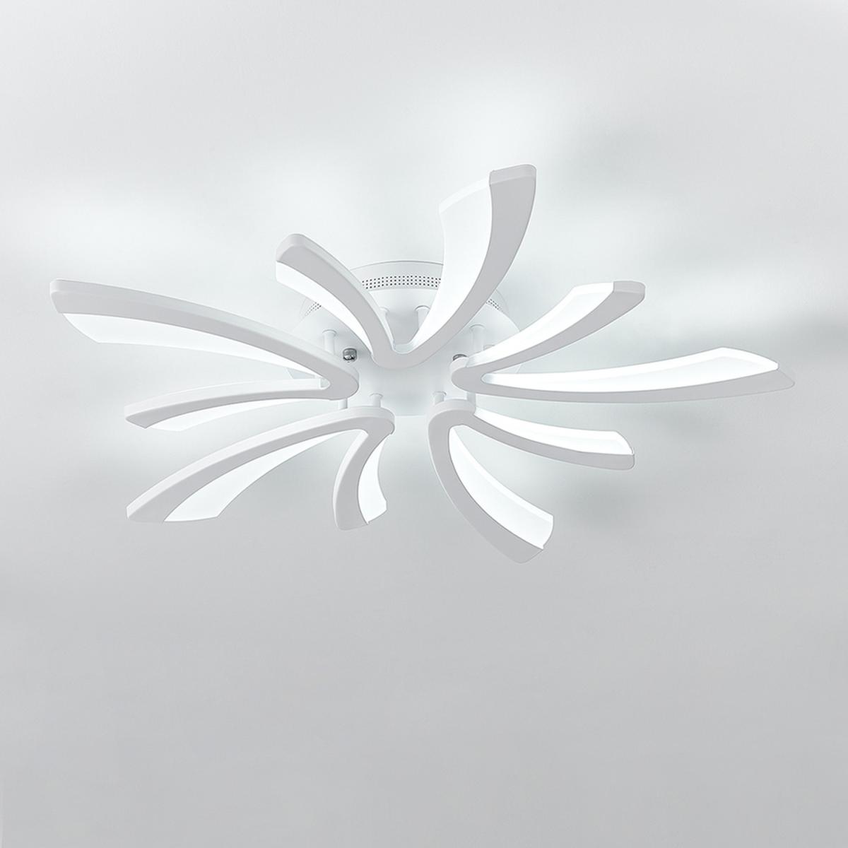 V Shaped LED Semi Flush Ceiling Light - Silver / Dimmable / 90W – image 7